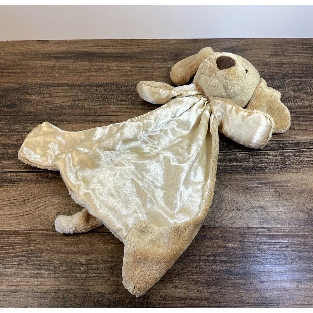 Baby Gund Tan Brown Spunky Puppy Dog Security Blanket Lovey Huggy Buddy Beige